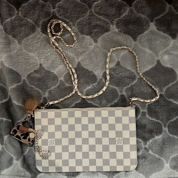 ❌SOLD!!!!!❌ FLASH SALE!!✨AUTHENTIC Louis Vuitton Neverfull Pochette Damier✨ - Picture 5 of 7